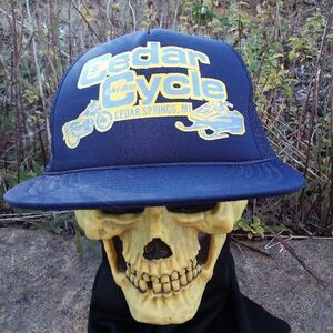 Deadstock Vintage Cedar Cycle Ski-Doo Suzuki Snap Trucker Hat Cap